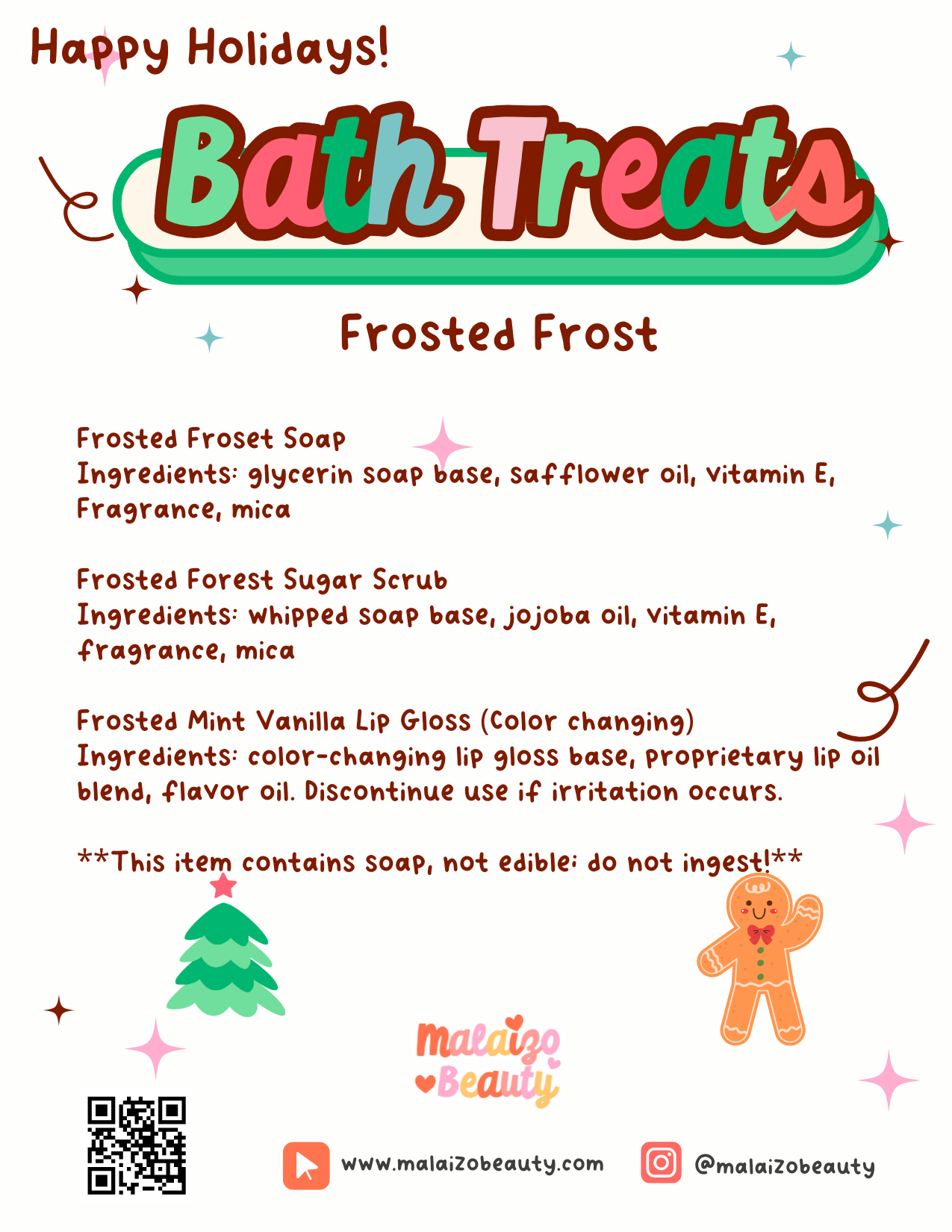 Frosted Forest Bath Treat Cup