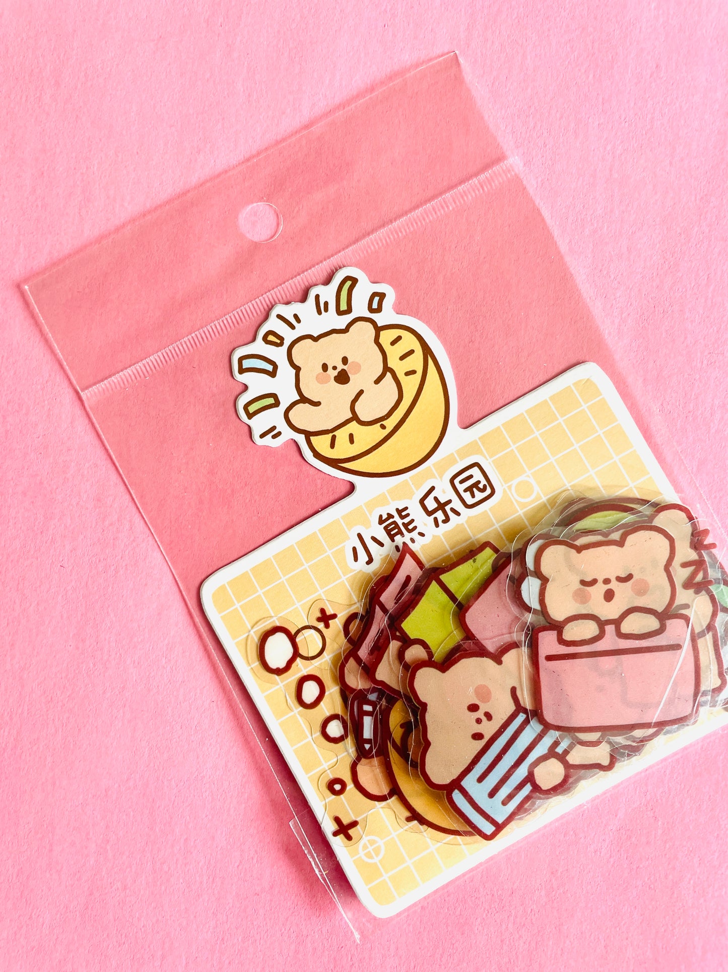 Cuddly Bear Cutie stickers