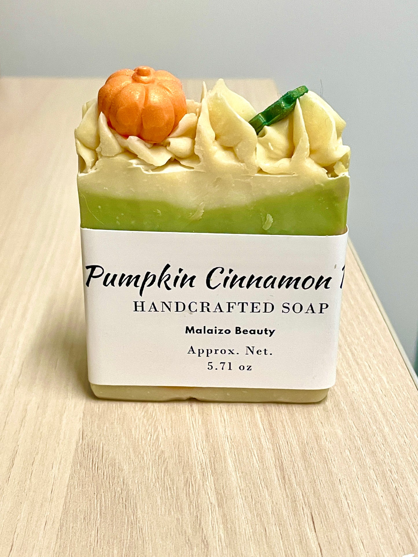 Pumpkin Cinnamon Roll Frosted  Soap Bar