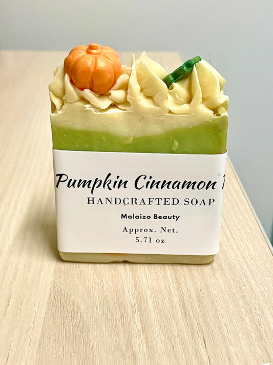 Pumpkin Cinnamon Roll Frosted  Soap Bar